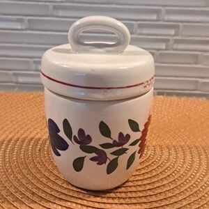 Antique Stoneware Egg Coddler Made In England. Screw top